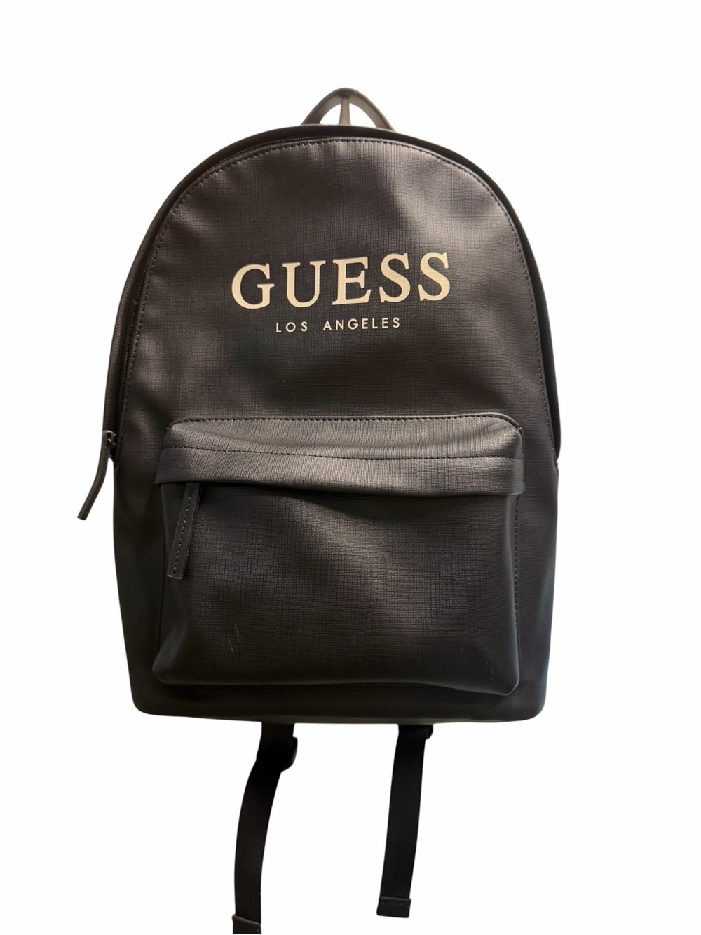 GUESS Los Angeles Black Backpack with Gold Logo